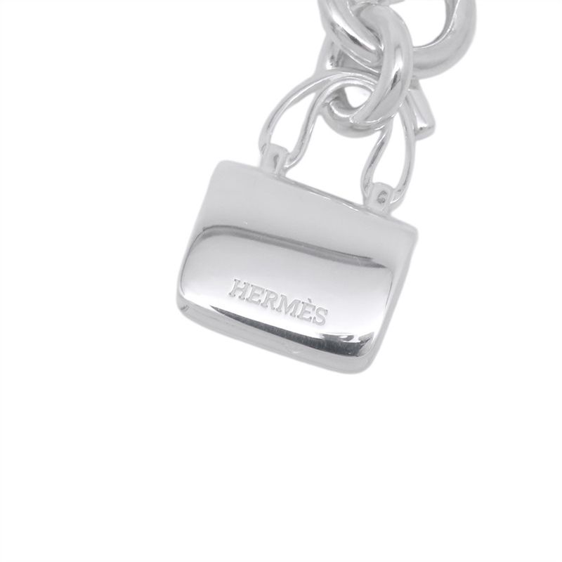 Hermes Necklace Amulet Constance Pendant Silver
