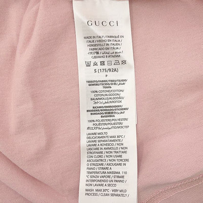 Gucci T-Shirt Embroidered Cotton Jersey Rose Pink