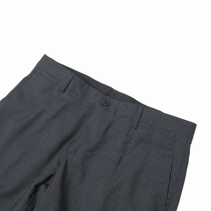 Dolce & Gabbana Gold Pants 44 Striped Single Jacket Trousers Gray- Striped Pattern