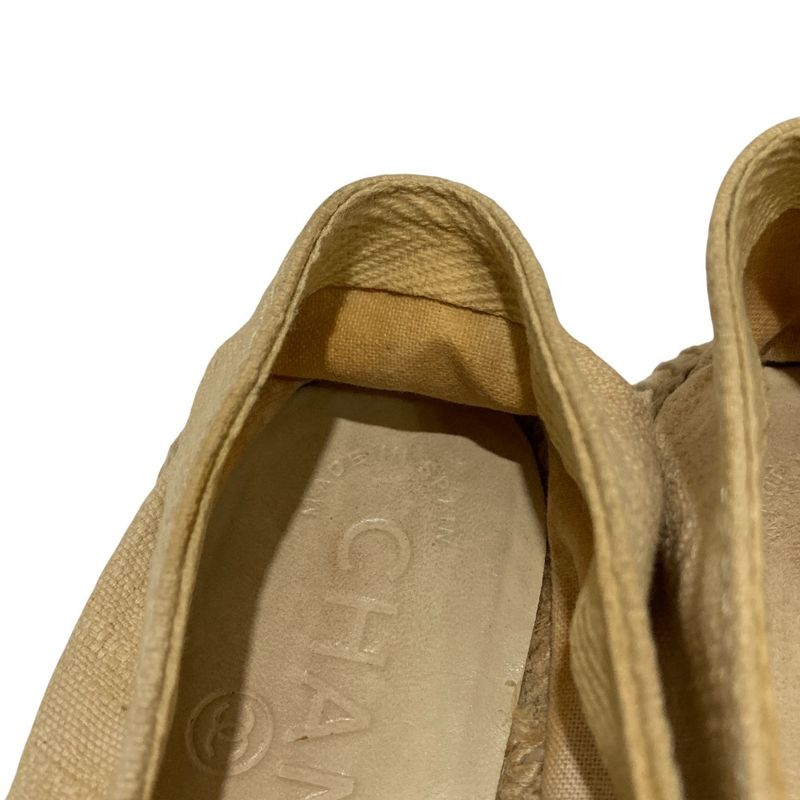 Chanel Coco Mark Espadrille Flat Shoes Size 36 23cm (9.06in) Equivalen