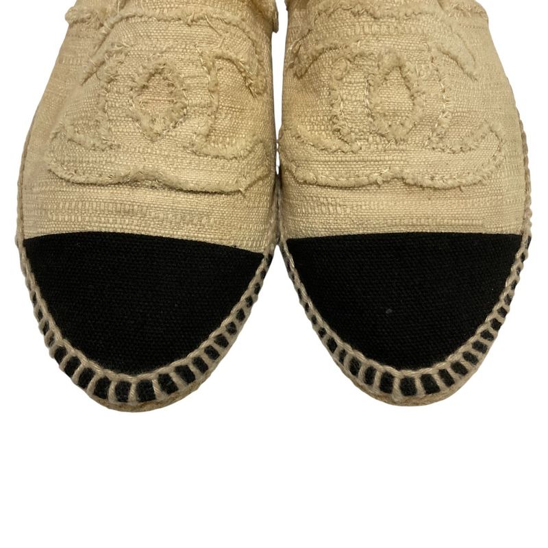 Chanel Coco Mark Espadrille Flat Shoes Size 36 23cm (9.06in) Equivalen