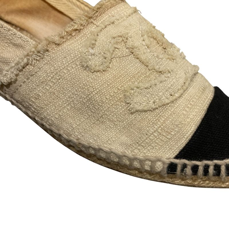 Chanel Coco Mark Espadrille Flat Shoes Size 36 23cm (9.06in) Equivalen