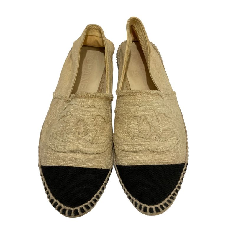 Chanel Coco Mark Espadrille Flat Shoes Size 36 23cm (9.06in) Equivalen