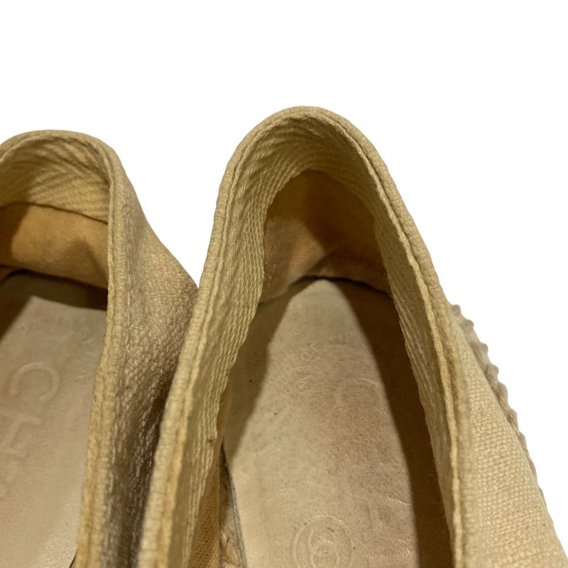Chanel Coco Mark Espadrille Flat Shoes Size 36 23cm (9.06in) Equivalen