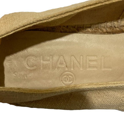 Chanel Coco Mark Espadrille Flat Shoes Size 36 23cm (9.06in) Equivalen