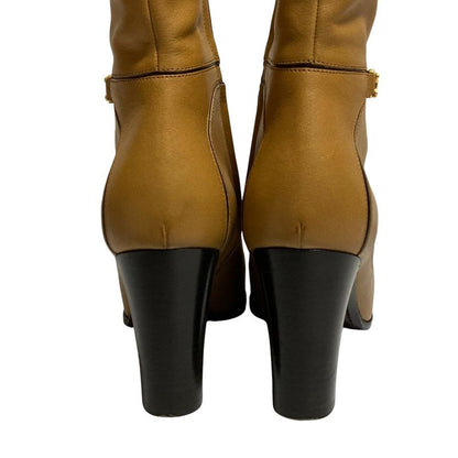 Celine Claude Triomphe Ankle Boots Size 39 Equivalent To 25.0cm (9.84in) Brown