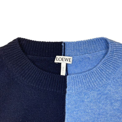 23AW Loewe Anagram Embroidery Asymmetric Knit H526y14keg Size L Multicolor