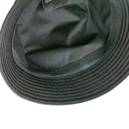 Prada 2022 Triangle Logo Renylon Bucket Hat 1hc137 Size S Black Ladies Used