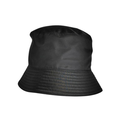 Prada 2022 Triangle Logo Renylon Bucket Hat 1hc137 Size S Black Ladies Used