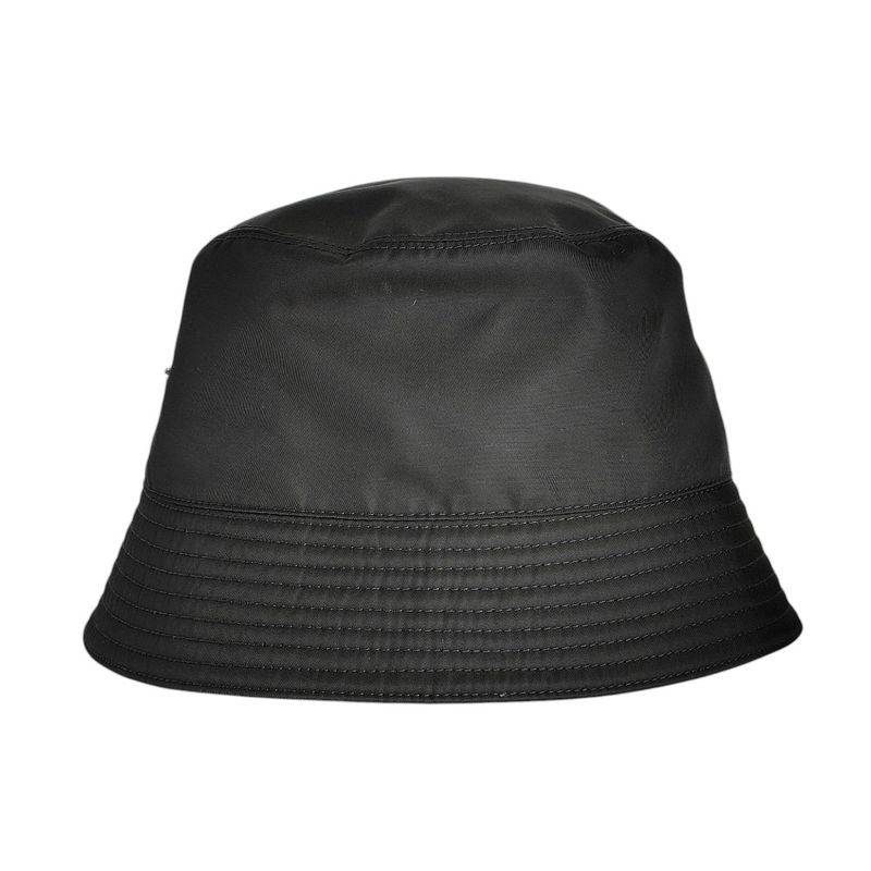 Prada 2022 Triangle Logo Renylon Bucket Hat 1hc137 Size S Black Ladies Used