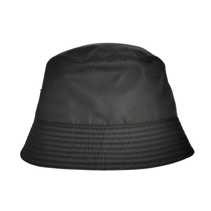 Prada 2022 Triangle Logo Renylon Bucket Hat 1hc137 Size S Black Ladies Used