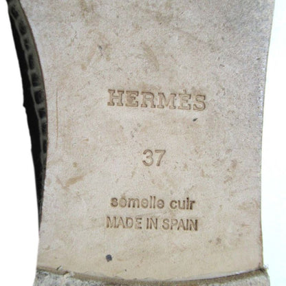 Hermes Trip Espadrilles Slip-on Shoes Size 37 24cm (9.45in) Equivalent Black