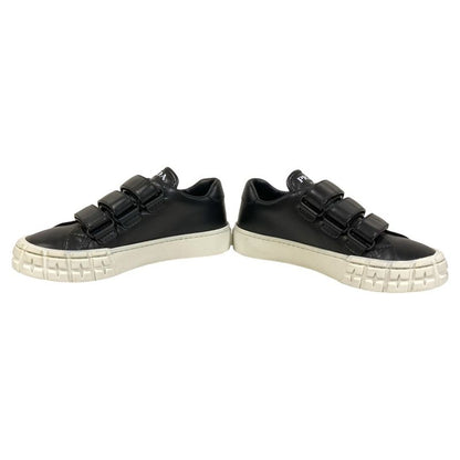 Prada Leather Velcro Sneakers Size 34.5 Approx 21.5cm (8.46in) Black White