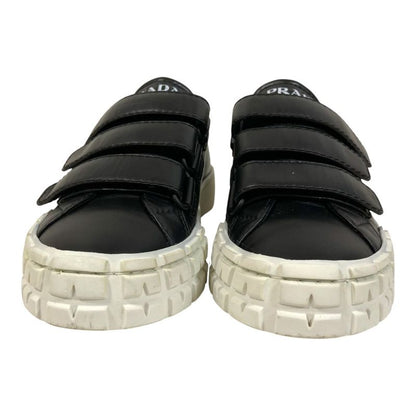 Prada Leather Velcro Sneakers Size 34.5 Approx 21.5cm (8.46in) Black White