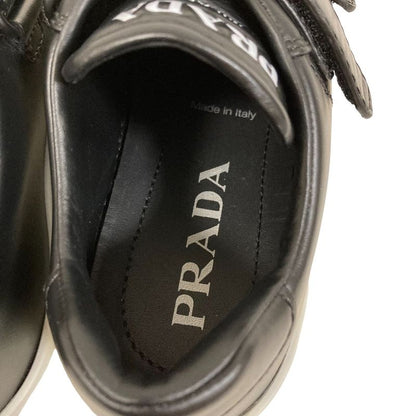 Prada Leather Velcro Sneakers Size 34.5 Approx 21.5cm (8.46in) Black White