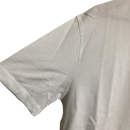 Hermes Pique Chest Pocket Embroidery T-shirt L Size White Men's Used