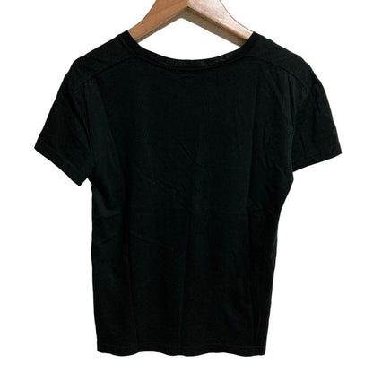 Celine Logo Print T-shirt Cut And Sew X237370e XS Size Black Ladies Used