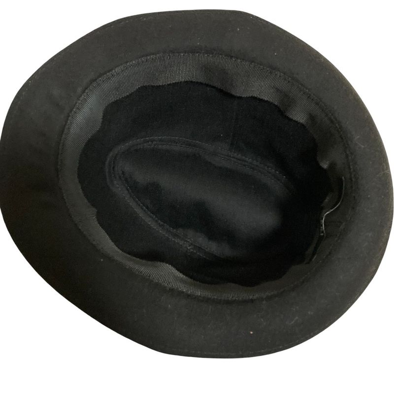 Gucci Herringbone Tweed Hat M Size Black Ladies Used