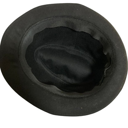 Gucci Herringbone Tweed Hat M Size Black Ladies Used