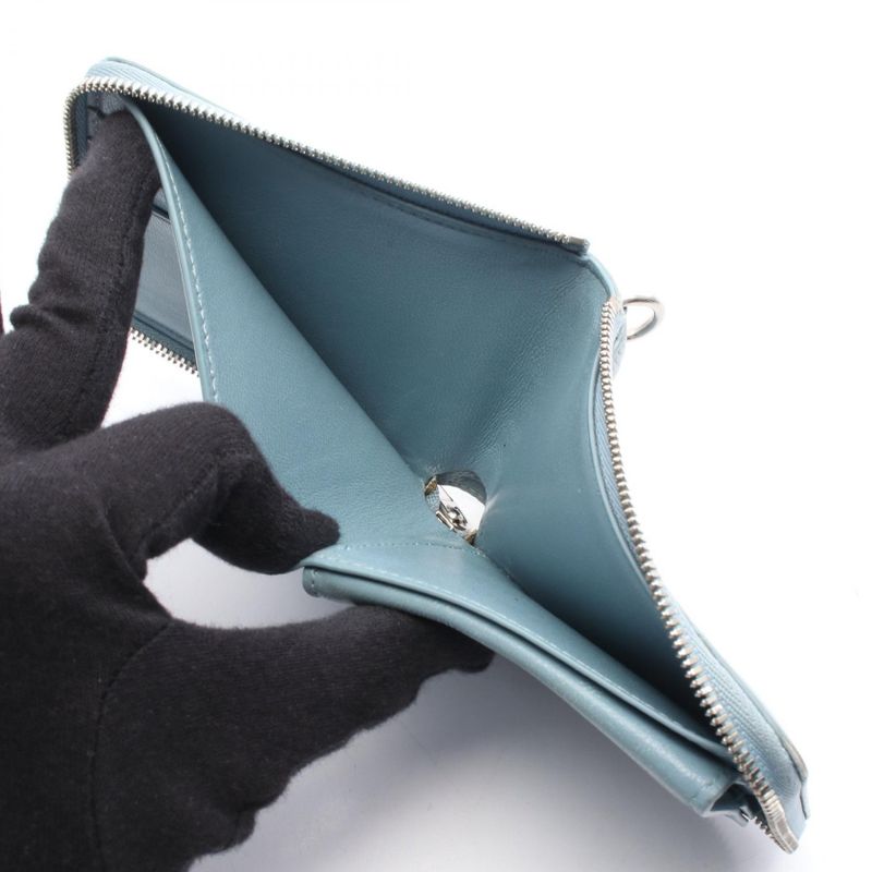 Balenciaga Round Wallet Essential Small Wallet Leather Round Zipper Wallet