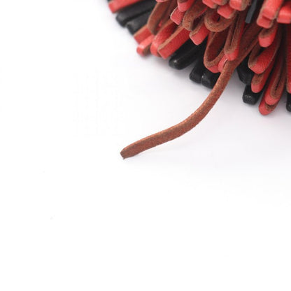 Hermes Key Holder Carmen Black Red Leather Carmen Ladies Used B