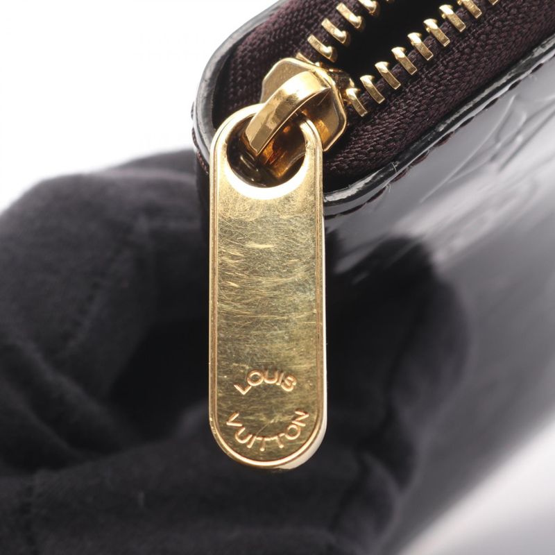 Louis Vuitton Round Long Wallet Zippy Wallet M93522 Amarant Leather Zippy