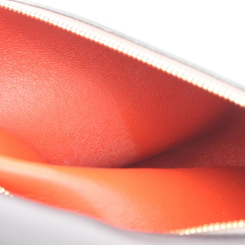 Celine Handbag Trapeze Medium Black Gray Orange Leather Suede Trapeze Medium