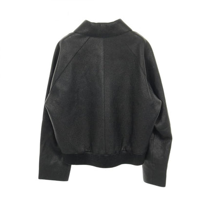 Hermes Blouson Jacket Black Leather Jacket Men's Used A