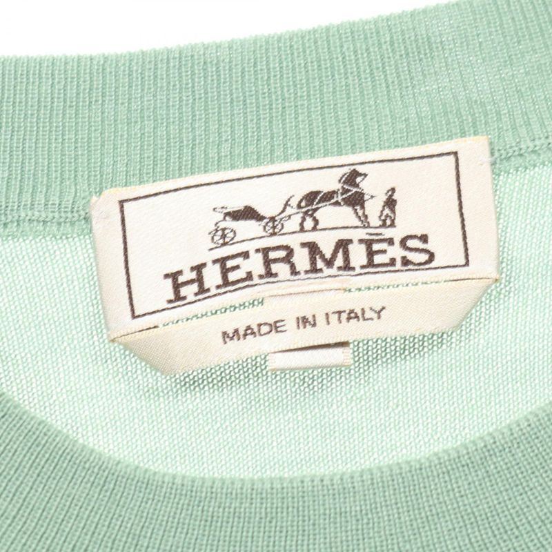 Hermes Knit Cashmere Silk Sweater Women's Used B