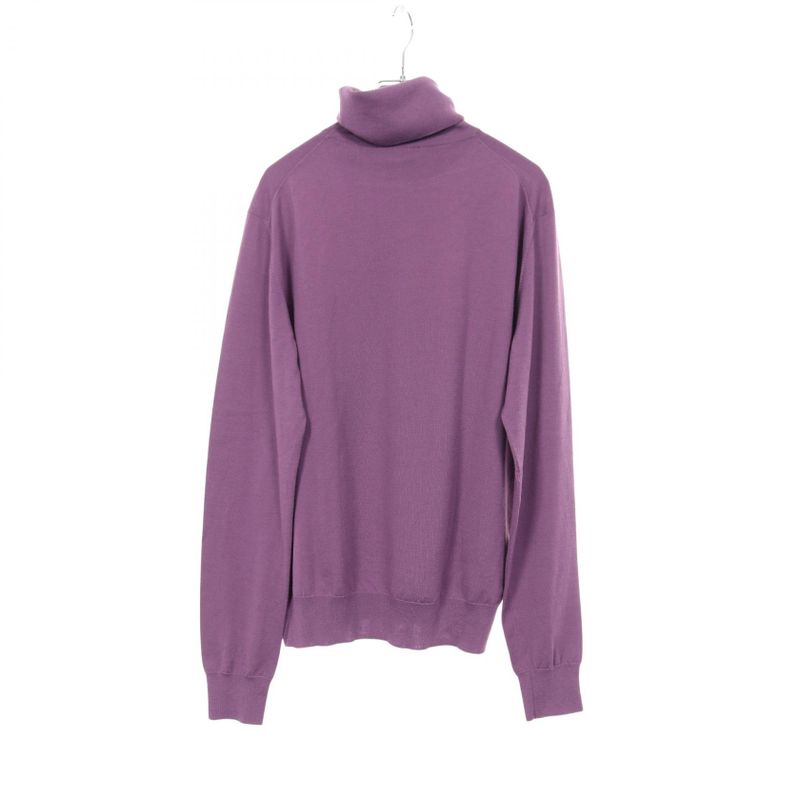 Hermes Knit Purple Wool Turtleneck Men's Used A