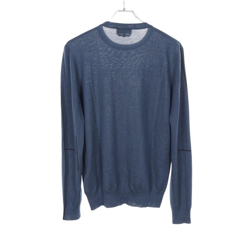 Hermes Knit Navy Cashmere Silk Knit Cashmere Silk Men's Used A