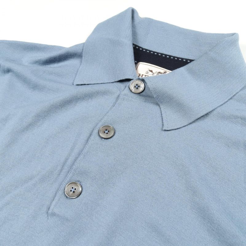 Hermes Polo Shirt Knit Wool Knit Men's Used A
