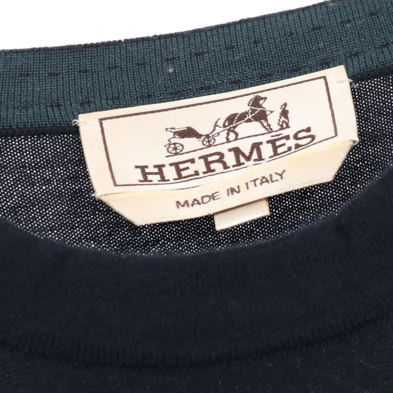 Hermes Knit Wool Sweater Men's Used B