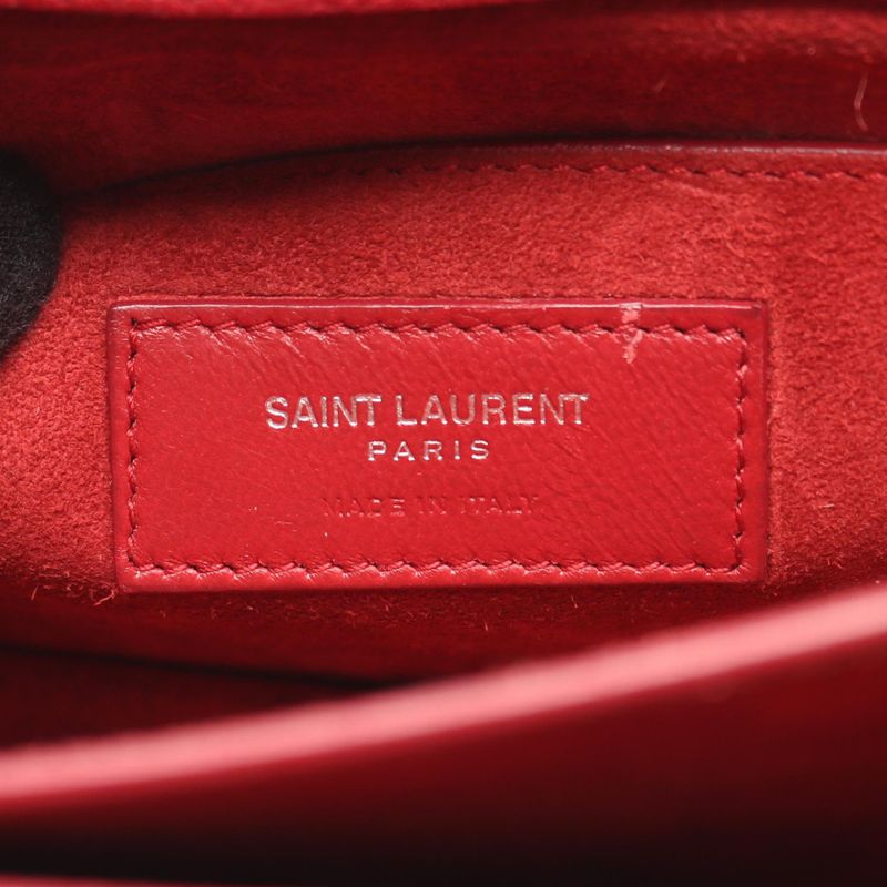 Saint Laurent Paris Shoulder Bag Sunset Medium 464673 Red Leather Sunset Medium