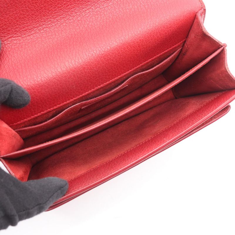 Saint Laurent Paris Shoulder Bag Sunset Medium 464673 Red Leather Sunset Medium