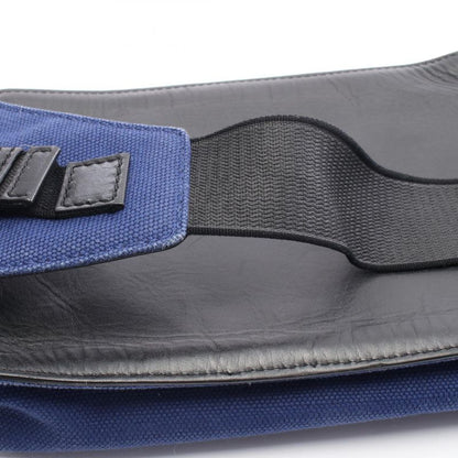 Balenciaga Waist Bag Body Bag Belt Bag 433625 Navy Black Canvas Leather Body