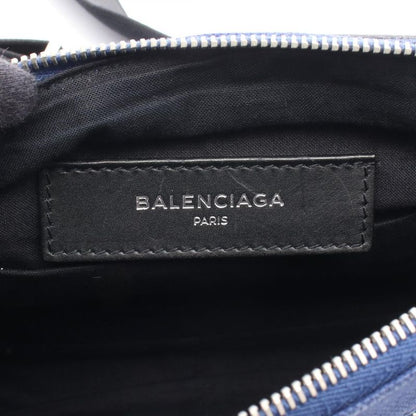 Balenciaga Waist Bag Body Bag Belt Bag 433625 Navy Black Canvas Leather Body