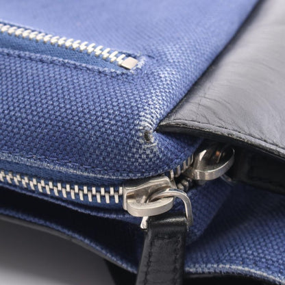 Balenciaga Waist Bag Body Bag Belt Bag 433625 Navy Black Canvas Leather Body