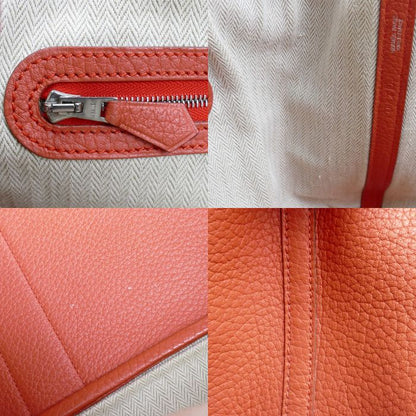 Hermes Garden Party 36 Handbag Rouge Pivoine 064423ck Ladies P Stamp Used