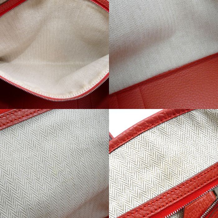 Hermes Garden Party 36 Handbag Rouge Pivoine 064423ck Ladies P Stamp Used