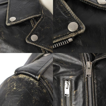 Saint Laurent 16AW L01 Cowhide Distressed Double Riders Jacket Outerwear 397290