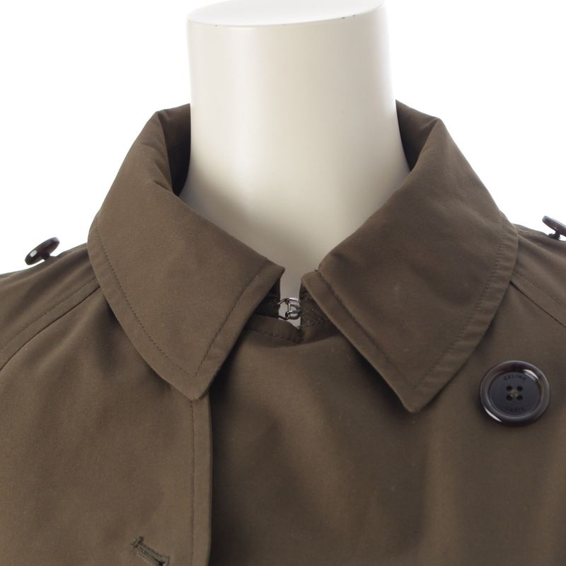 Celine Eddie Period Triomphe Trench Coat Outerwear 2m0150851 Khaki 34