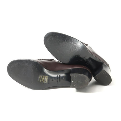 Hermes Constance Loafer 37 Buckle Dark Brown