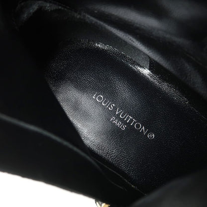 Louis Vuitton Gabi Boots 37.5 Suede Short Shoes Black