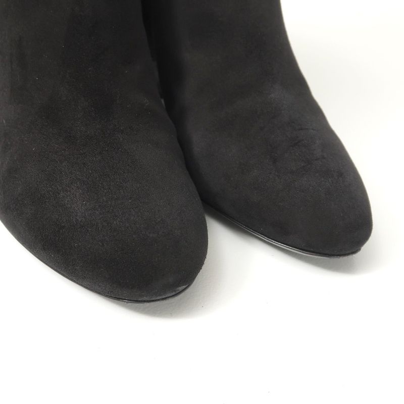 Louis Vuitton Gabi Boots 37.5 Suede Short Shoes Black
