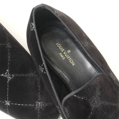 Louis Vuitton Auteuil Loafers 5.5 Velour Slip Ons