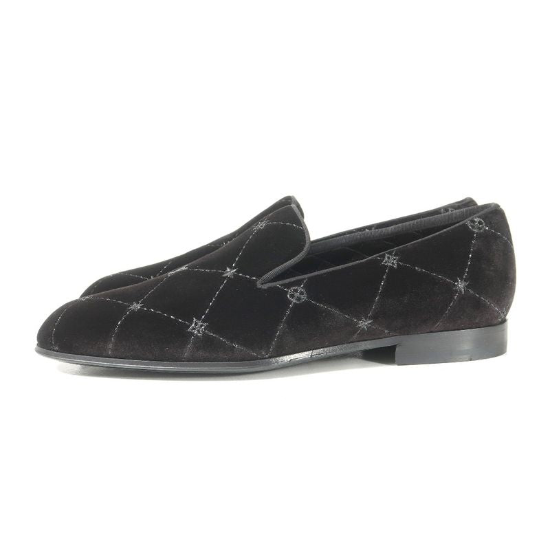 Louis Vuitton Auteuil Loafers 5.5 Velour Slip Ons