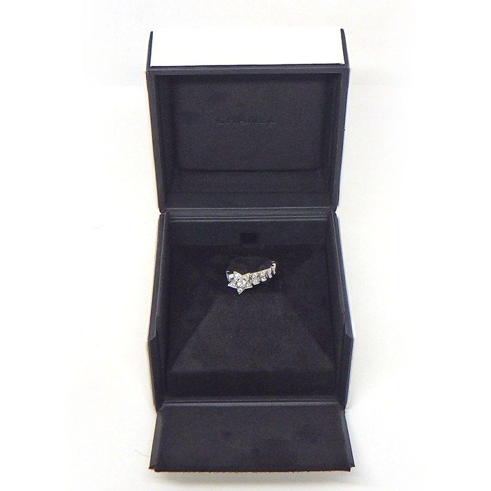 Chanel Ring Comet J11457 Shooting Star Motif Half Circle Pave 27 Points Diamond