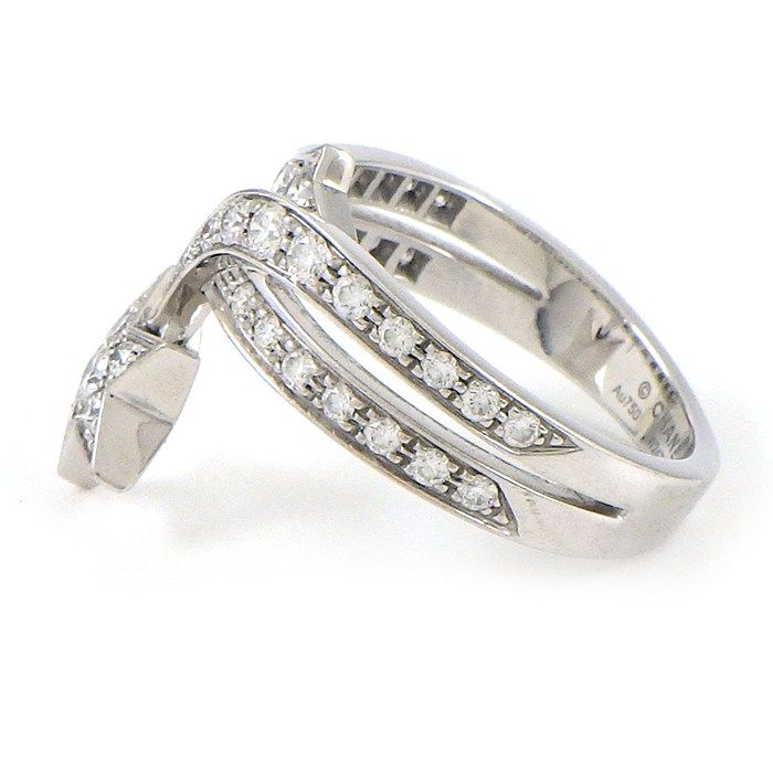 Chanel Ring Comet J10812 Shooting Star Motif Half Circle Pave 39 Points Diamond