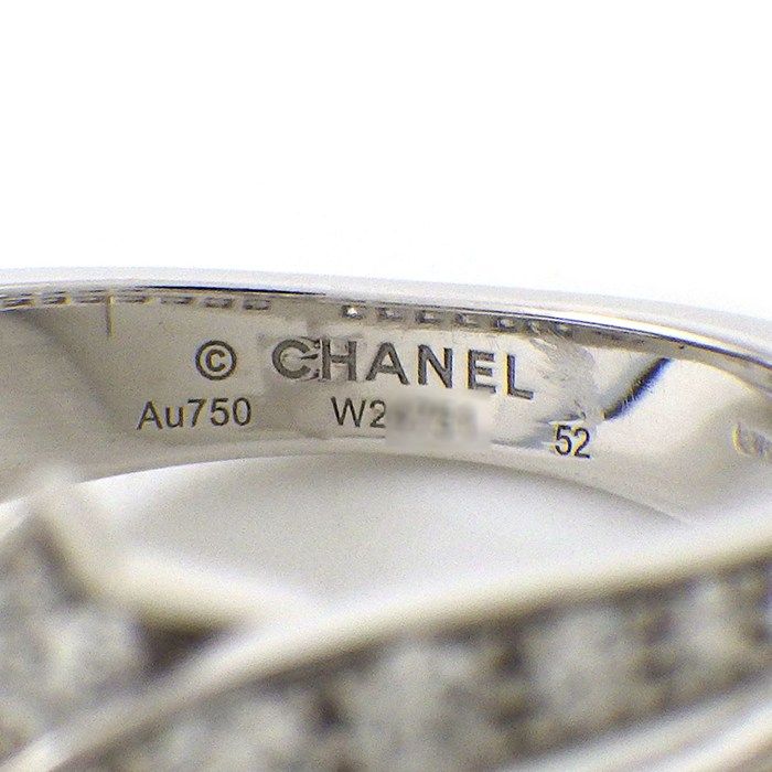 Chanel Ring Comet J10812 Shooting Star Motif Half Circle Pave 39 Points Diamond